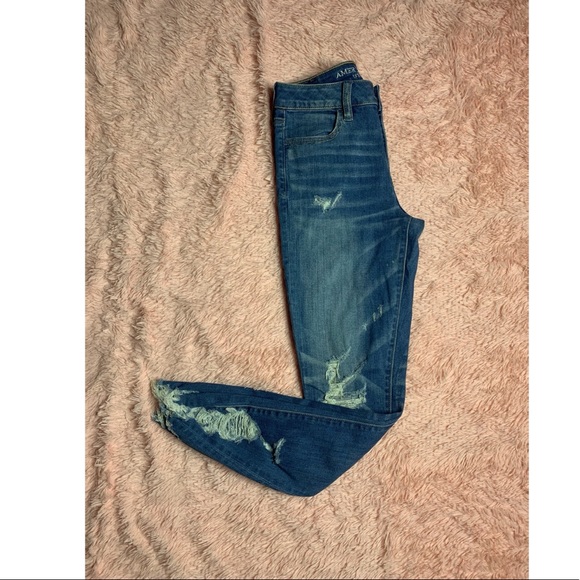 Distressed Mid Rise Jeans - Picture 1 of 6